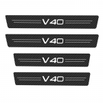 Autole Volvo v40 v60 v90 xc40 saab kinnitada neli t&uuml;kki s&uuml;sinikkiust kriimustuskaitsega auto uksel&auml;ve kleebist 4Pcs V40