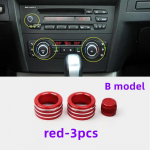BMW 3. seeria E90 E91 E92 E93 jaoks 2005-2013 auto kliimaseadme helil&uuml;liti nupu r&otilde;nga kaane sisekujundus model B-red 3pcs