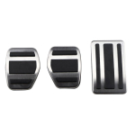 Roostevabast terasest AT MT auto pedaalid Peugeot 508 Citroen C5 2012-2014 C6 tarvikud gaasipiduri siduri pedaal MT 3 Pieces black