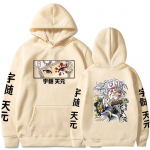 Kuum anime Demon Slayer Uzui Tengen Pusad Pullover Topid Harajuku Manga Kimetsu No Yaiba Mees Naiste Pusad XXXL khaki