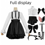 Anime DATE A LIVE Hoshimiya Mukuro Cosplay Topid Seelik Lips Bow Armas teenija riietus Riietus Halloweeni karnevali komplekti kost&uuml;&uuml;mid L