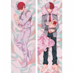 60x180 cm Anime My Hero Academia Todoroki Shoto All&middot;Might Dakimakura &uuml;mbris Kahepoolne 3D Prinditud voodipesu Kallistavad kehapadjakatted 40x120cm Peach Skin