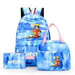 3 tk Anime seljakott kool t&uuml;drukule Y2K koos l&otilde;unakottidega kooli tagasi Seljakott &otilde;pilase l&otilde;uendikottide komplekt lastele pliiatsikott