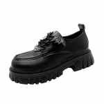 Punk Wind Fashion &Uuml;ksikud kingad S&uuml;gis Uus Devil Bat Wings Gooti naiste kingad Paksu p&otilde;hjaga veekindel platvorm metallkett 35