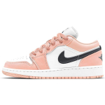 Air Jordan 1 Low GS Light Arctic Pink Laste tossud Valge Must 553560-800 38.5 white