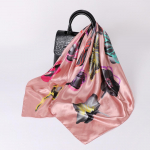 Kvaliteetsed luksuslikud siidist sallid peapael Sallid kaelasall naistele kett siidist sall naiste dekoratiivne sall 90cm