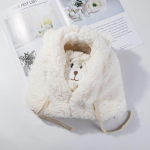 Cartoon Ear Lamb Beanie m&uuml;ts maskiga Talvine Soe Paksendatud K&otilde;rvakaitse S&uuml;gis Skullies Nokam&uuml;tsid naistele 56-58cm khaki