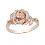 Naiste Rhinestone Rose Lilleripats Kaelakee K&otilde;rvar&otilde;ngad S&otilde;rmus Ehted Kingitus Ring US 10