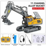 Uus kaugjuhtimispuldiga ekskavaatori kallurauto 2,4G kaugjuhtimispuldiga inseneris&otilde;iduki roomikveoauto buldooser m&auml;nguasi poiss lastele kingisulamist mudel Excavator