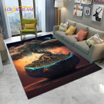 Looduslik elupuu Viikingi norra Yggdrasili vaipvaip koduseks elutoa diivani uksemati sisekujundus, lasteala vaip libisemiskindel matt 40x60cm