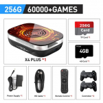Super Console X4 Plus Retro videom&auml;ngukonsool Sega Saturn/DC/Arcade/Naomi S905X4 4K TV 11 kastiga m&auml;ngum&auml;ngija 60000 m&auml;nguga 256G