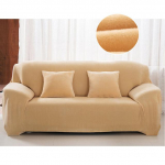 Plush diivani kate Stretch &uuml;hev&auml;rviline paks libiseva kattega diivanikatted elutuppa lemmikloomadele tooli kate padja kate diivan r&auml;tik 1-seat 90-140cm kohv