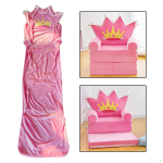 Multikas kokkupandav laste diivani kate avatud diivanvoodi Pink_total length 150CM pink