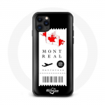 Coque iphone 11 billet d'avion montr&eacute;al