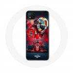 Xiaomi Redmi 9C Case Vormel 1 Sebastian Vettel F1 piloot Red
