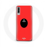 Samsung Galaxy A50 Squid Game kolmnurkmaski &uuml;mbris