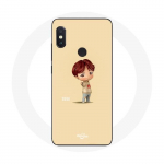 &Uuml;mbris Xiaomi Redmi Note 5 AI kahekaamera BTS TinyTAN Animation Suga jaoks