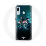 Coque pour Samsung Galaxy A20 Demon Slayer Manga Tanjiro et Nezuko - Maniacase