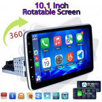 WIFI Android-auto multimeediumipleier Universaalne 1Din 10,1-tolline p&ouml;&ouml;ratav ekraan GPS Bluetooth autostereo raadio HD auto raadiom&auml;ngija 2+32GB