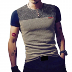 Suvine moedisain Meeste T-s&auml;rk vabaaja lapiga l&uuml;hikeste varrukatega T-s&auml;rgid Meeste n&ouml;&ouml;biga &uuml;mara kaelusega Slim Fit Hip Hop Top T-s&auml;rgid 5XL 4XL tumesinine v&auml;rv