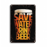 K&Uuml;LM &Otilde;L Sildid Metallist tahvel &otilde;lu r&otilde;&otilde;mustab vanaaegsed plakatid mehele Cave Bar Pubiklubi plekkplaadist kunsti seinakleebised Kodukaunistus 20x30cm