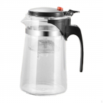 L&auml;bipaistvast klaasist teekannu veekeetja kohvikann kurnaga kuumakindel teetass lahtiste lehtede jaoks 900ML