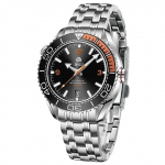 Moodne mehaaniline meeste k&auml;ekell Automaatselt &uuml;les keeratav luksuslik kaubam&auml;rgiga s&otilde;jaline tellimus uus NH35A spordikell veekindel k&auml;ekell 007 h&otilde;be