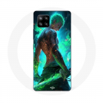 Coque Maniacase pour Samsung Galaxy A42 5g One piece Zoro 3D Manga anime Fanart