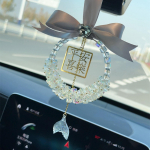 Auto tahavaatepeegli ripatsiga rippuv ornament Dekoratiivne universaalne kingitus kevadfestivalile Automotive