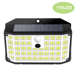 V&auml;listingimustes kasutatav 176/132/126LED seina p&auml;ikesevalguse liikumisandur aed veekindel 3 režiimi t&auml;navavalgusti &otilde;ue tee seinalamp garaaži aed 1PC