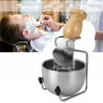 3 tk Raseerimine Beauty Cleaning Tools Kausihari Raseerimispintsel Meeste raseerimispintsel ja kausikomplekt Pintslialused