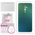 apgo Protective Skin Sticker for the back compatible with Oppo Reno2 Z, Wrap Film, Foil, Vinyl - Pattern Carbon Chameleon CAKA1