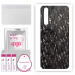 apgo Protective Skin Sticker for the back compatible with Realme X50 5G, Wrap Film, Foil, Vinyl - Pattern Carbon Black Pixel