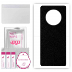 apgo Protective Skin Sticker for the back compatible with Cubot Max 3, Wrap Film, Foil, Vinyl - Pattern Matte Black