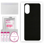 apgo Protective Skin Sticker for the back compatible with Motorola Moto E22, Wrap Film, Foil, Vinyl - Pattern Matrix