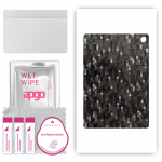 apgo Protective Skin Sticker for the back compatible with Teclast M18, Wrap Film, Foil, Vinyl - Pattern Carbon Black Pixel