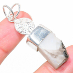 Natural Moonstone Rough Gemstone 925 Sterling Silver Gift Pendant 1.97 o7h13