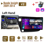 2Din Android Auto raadio Honda Insight 2009-2014 jaoks Multimeedia Carplay Auto WIFI Peaseade Stereo Navigatsioon 2+32GB 1+16GB,Left