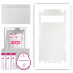 apgo Protective Skin Sticker for the back+sides compatible with Google Pixel 8, Full Wrap Film, Foil, Vinyl - Pattern Matte Transparent