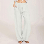 Naiste vabaaja sirge s&auml;&auml;rega p&uuml;ksid &Uuml;hev&auml;rvilised vabaaja pikad taskutega p&uuml;ksid L must