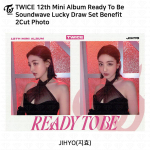 TWICE 12. minialbum Ready To Be Soundwave Withmuu Lucky Draw boonusfotokaart Jihyo - Photo black