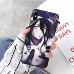 Albedo Overlord Anime telefoni&uuml;mbris iPhone'ile 14 13 12 11 XS X 8 7 6 Plus Mini Pro Max SE 2022 pehme must telefoni&uuml;mbris iPhone 14