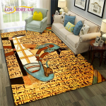 Egiptuse m&uuml;toloogia vaarao hierogl&uuml;&uuml;fidega vaipvaip kodu elutoa diivani uksemati sisekujunduseks, pindala vaip libisemiskindel p&otilde;randamatt 40x60cm