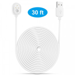 Toitejuhe Arlo Ultra 4K UHD magnetilise vahetuskaabli jaoks veekindel laadija ilma pistikuta sise- ja v&auml;listingimustes kasutamiseks 6M/9M 1tk valge 9M valge