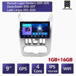 Renault Logan Sandero 2009-2015 jaoks Dacia Duster 2010-2017 jaoks GPS Navigatsioon Android Autoraadio Video Stereo M&auml;ngija RDS 1+6GB 1+16GB