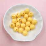 20 tk 10 mm kommid v&auml;rvi diskopall akr&uuml;&uuml;l &uuml;mmargused helmed materjalid ehete valmistamiseks ehete helmestega tarvik kollane