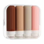 Reisimine korduvt&auml;idetav pudelikomplekt Lotion &scaron;ampoon du&scaron;igeeli toru villimine kosmeetikatoodete t&uuml;hjaks vedelikumahutiga kaasaskantav t&ouml;&ouml;riist 90ML 4pcs