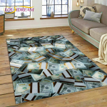 3D Rikas Dollar Euro Nael Raha Joonisfilm Vaip Magamistuppa Elutuppa Koju Diivani Kaunistus, Laste Suur Dekoratsioon P&otilde;randamatt 160cm x 200cm