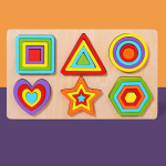 Puidust geomeetrilised kujundid V&auml;rvilised Montessori m&otilde;istatused Kognitiivsed 3D V&auml;ikelapsed Hariduslaud Matemaatika Sorteerimism&auml;ngud Laste m&auml;nguasjad