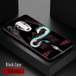 Cartoon Spirited Away &uuml;mbris Samsung Galaxy A72 A52 A53 A71 A51 A42 A41 Note 20 Ultra 8 9 10 Plus 5G &uuml;mbrise kate Miyazaki Anime jaoks Samsung Note 8